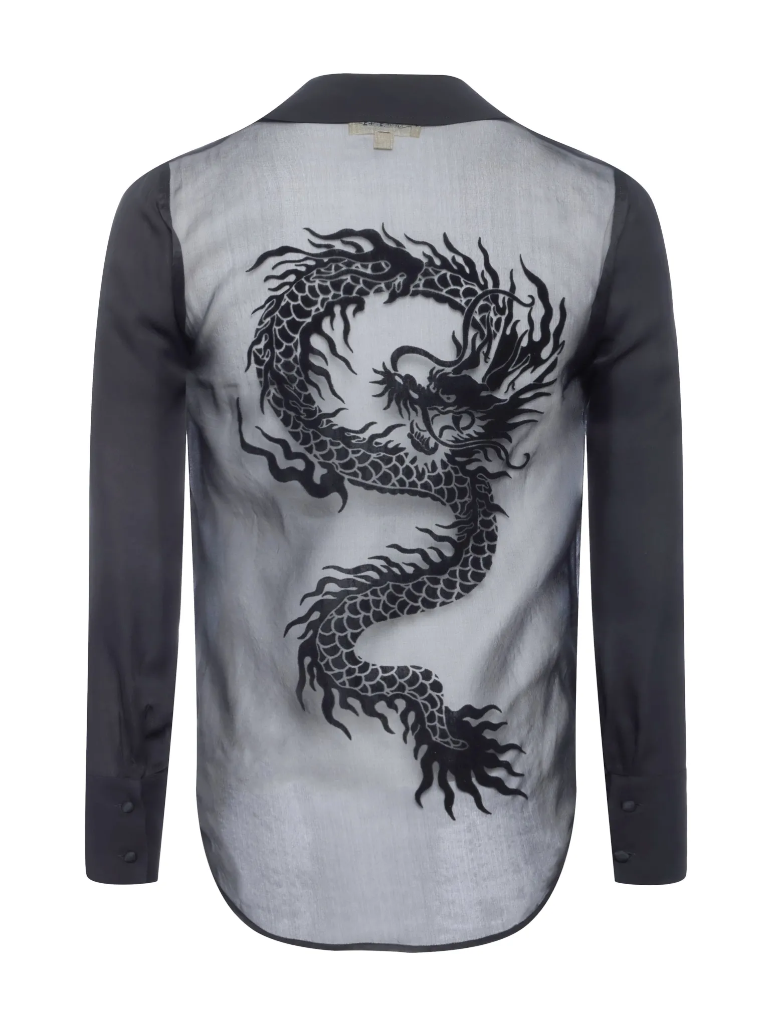 Hailie Silk Dragon Blouse Black