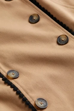 Hale Trench Mini Dress Soft Camel