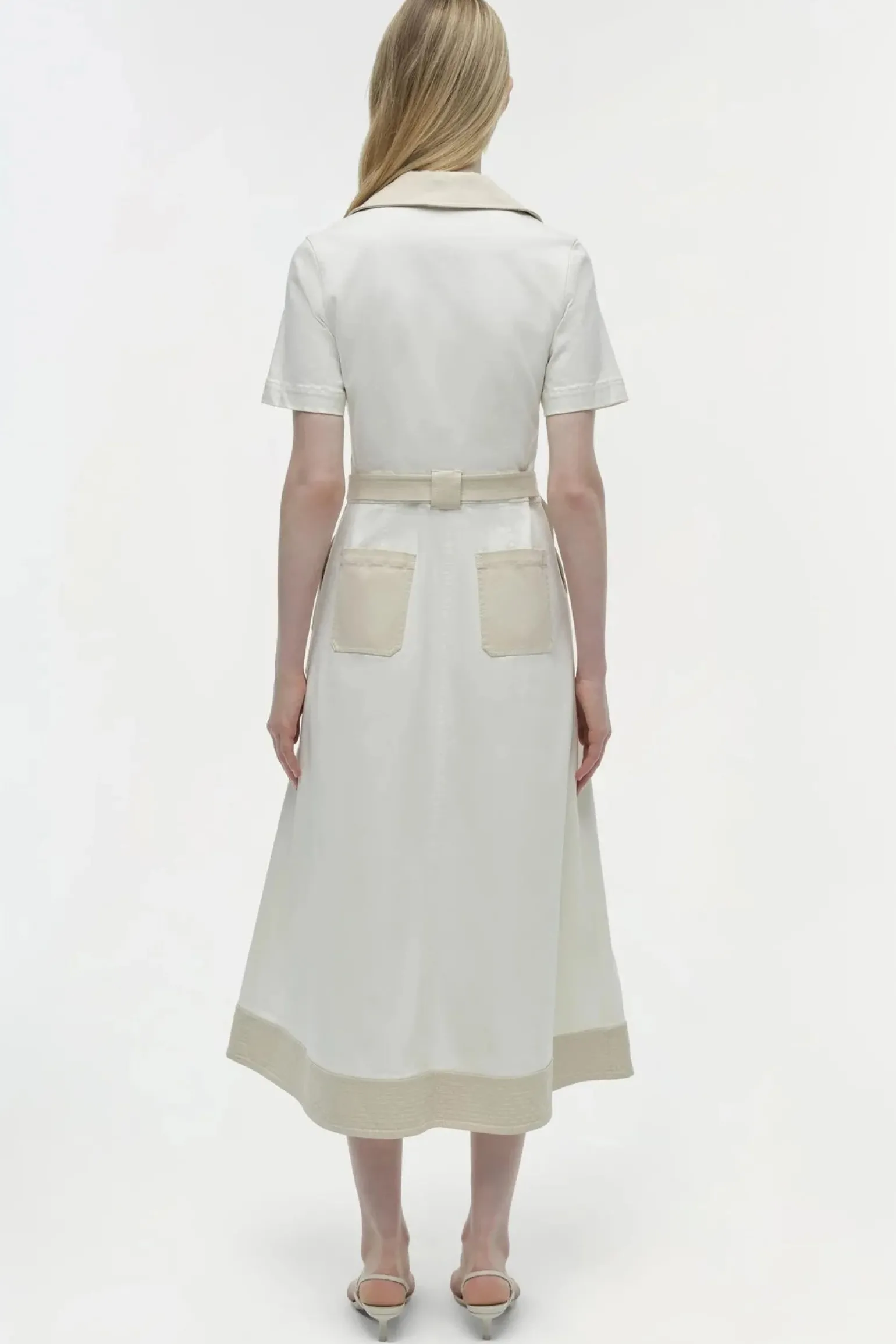 Hanover Cotton Midi Dress Ivory Multi