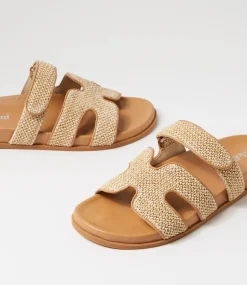 Hayzlen Natural Camel Woven Leather