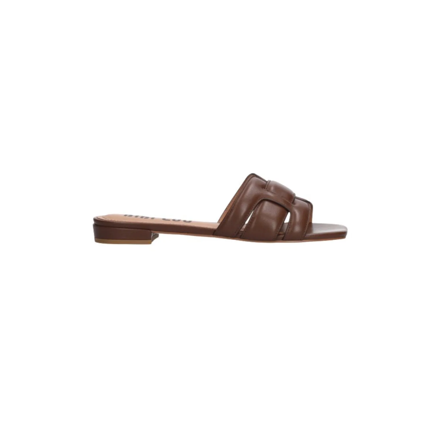 Holly Flat Kid Leather Marron