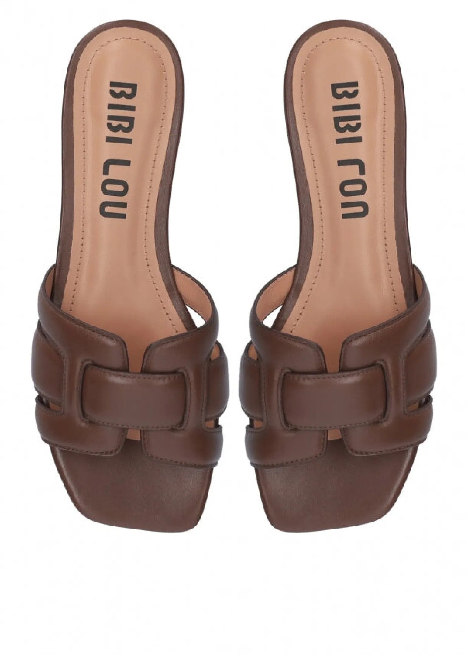 Holly Flat Kid Leather Marron