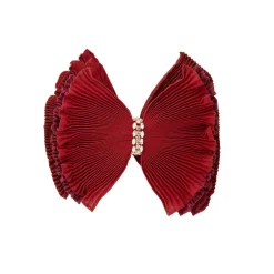 Houston Bow Hair Clip Red Multi