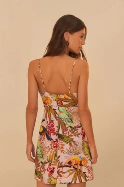 Into The Jungle Mini Dress Pink