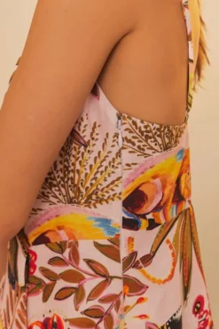 Into The Jungle Mini Dress Pink
