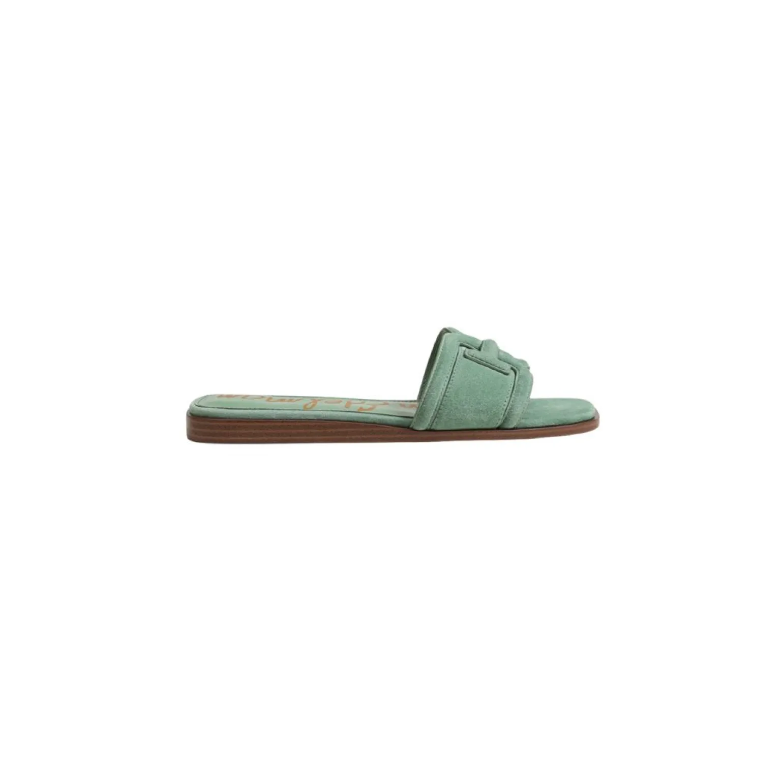 Irina Slide Sandal Green Suede