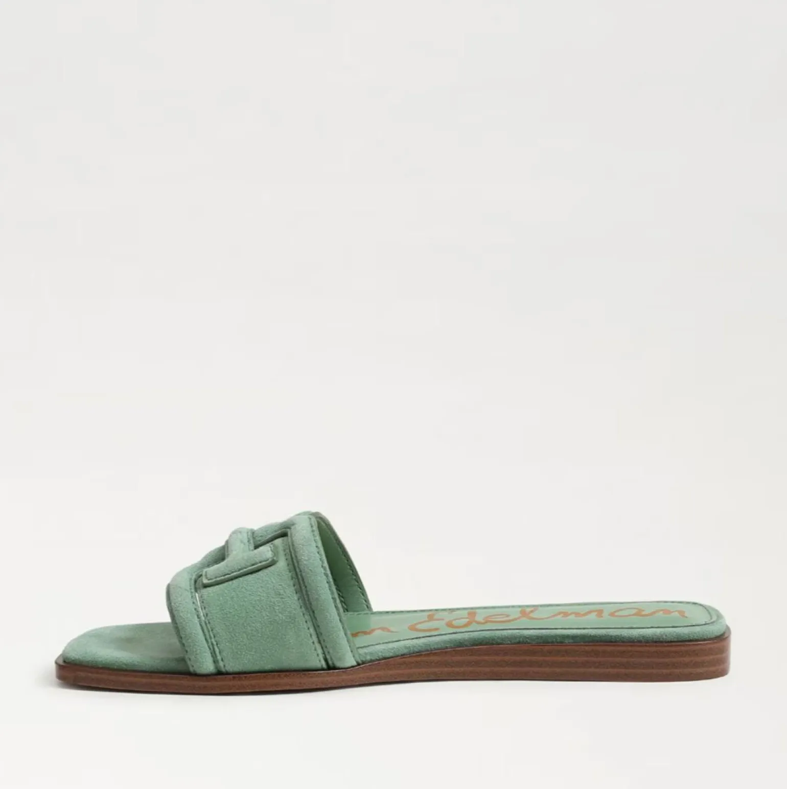 Irina Slide Sandal Green Suede