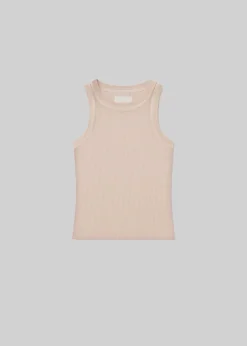 Isabel Rib Tank Muted Rose