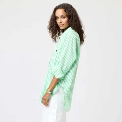 Jack Stripe Shirt Bright Green