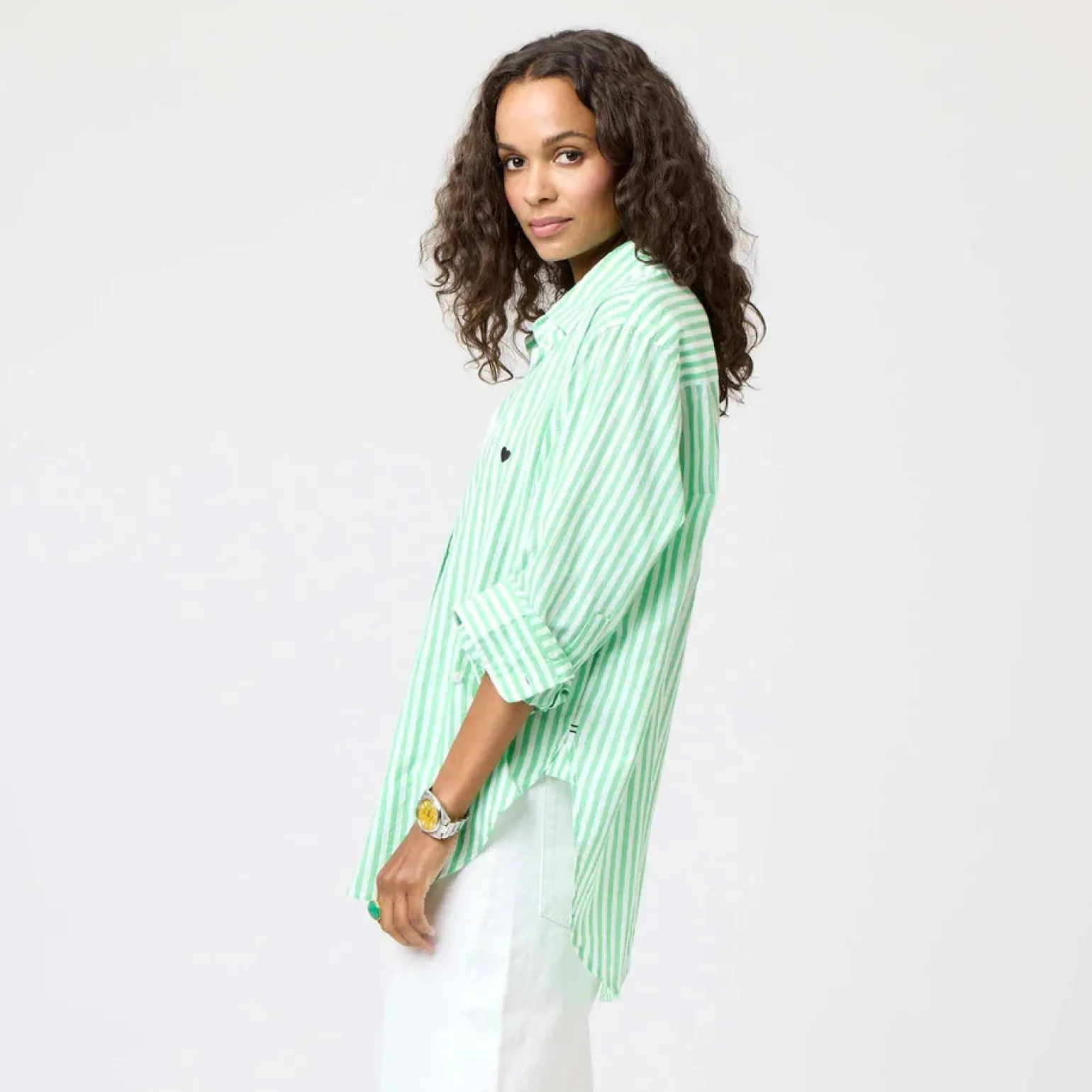Jack Stripe Shirt Bright Green