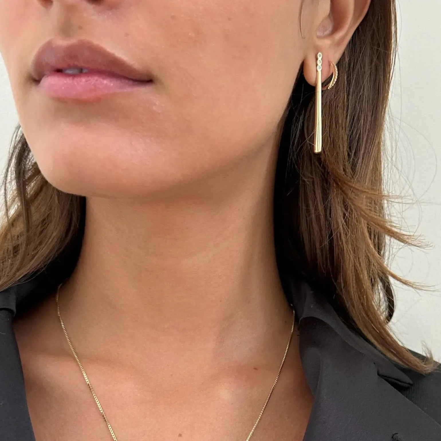Jade Earrings Gold