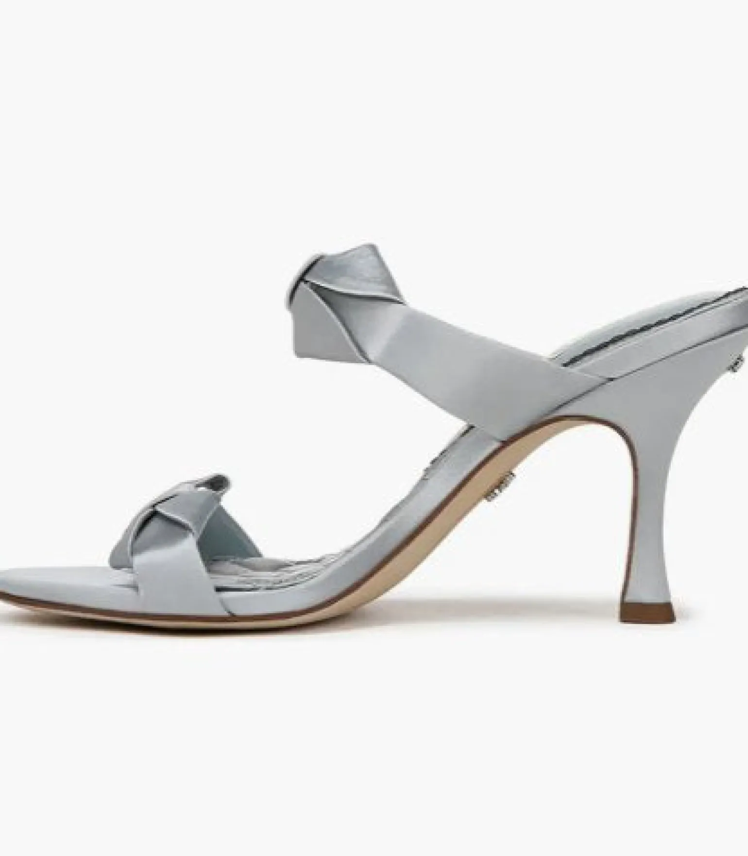 Jasmine Double Strap Heel Cape Blue Satin