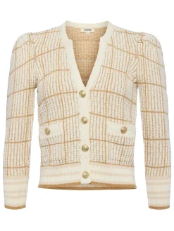 Jenni Cardigan Ivory/Cappuccino Multi