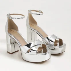 Jullian Platform Heel Soft Silver Metallic