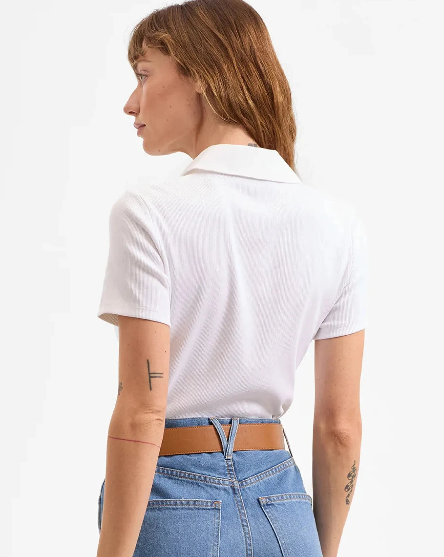 Kearney Button-Down Tee White