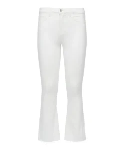 Kendra Crop Flare Blanc