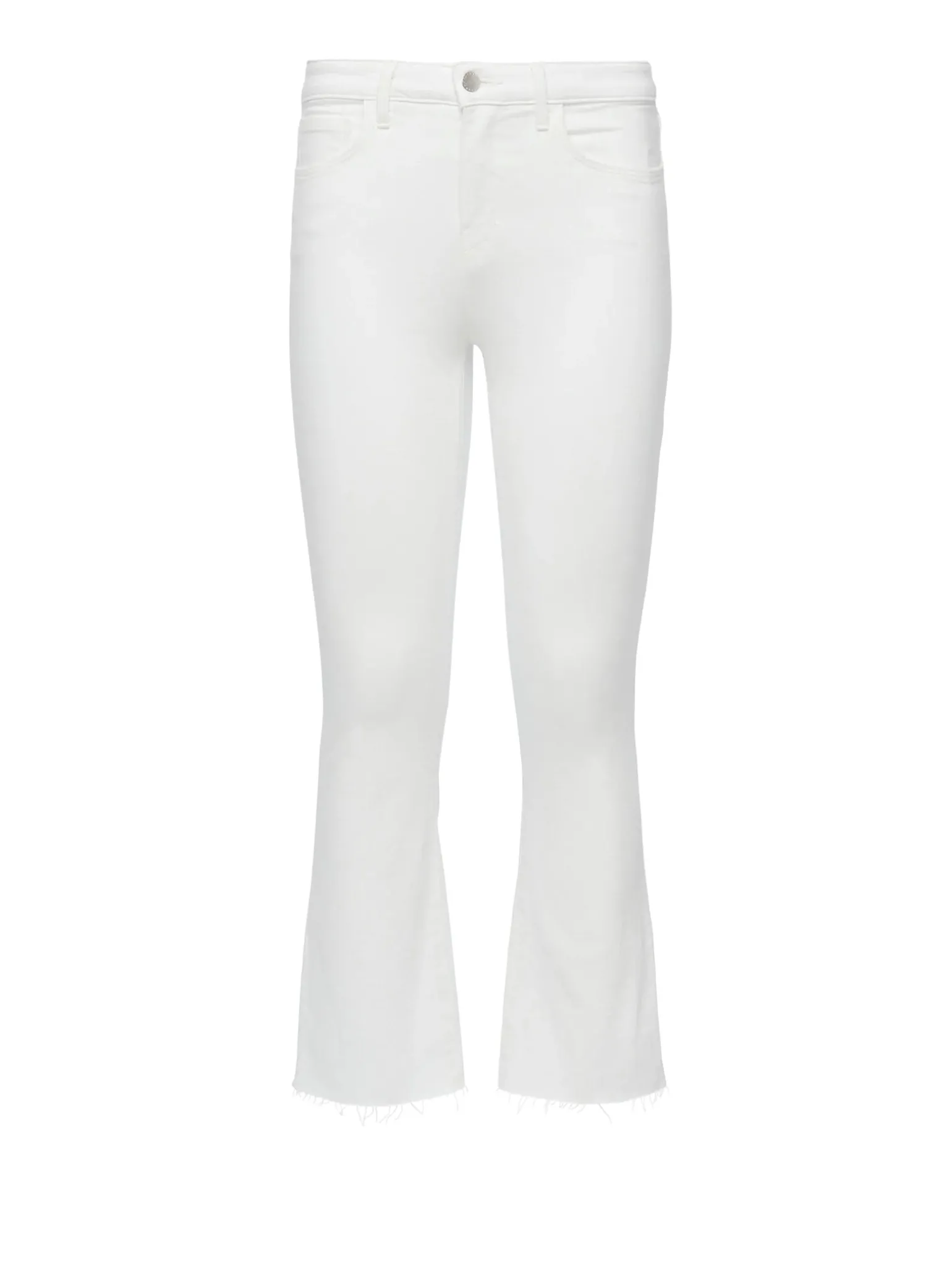 Kendra Crop Flare Blanc
