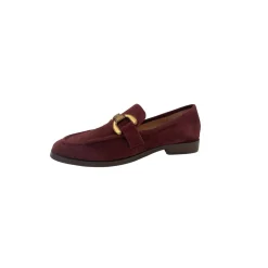 Kid Suede Loafers Burgundy