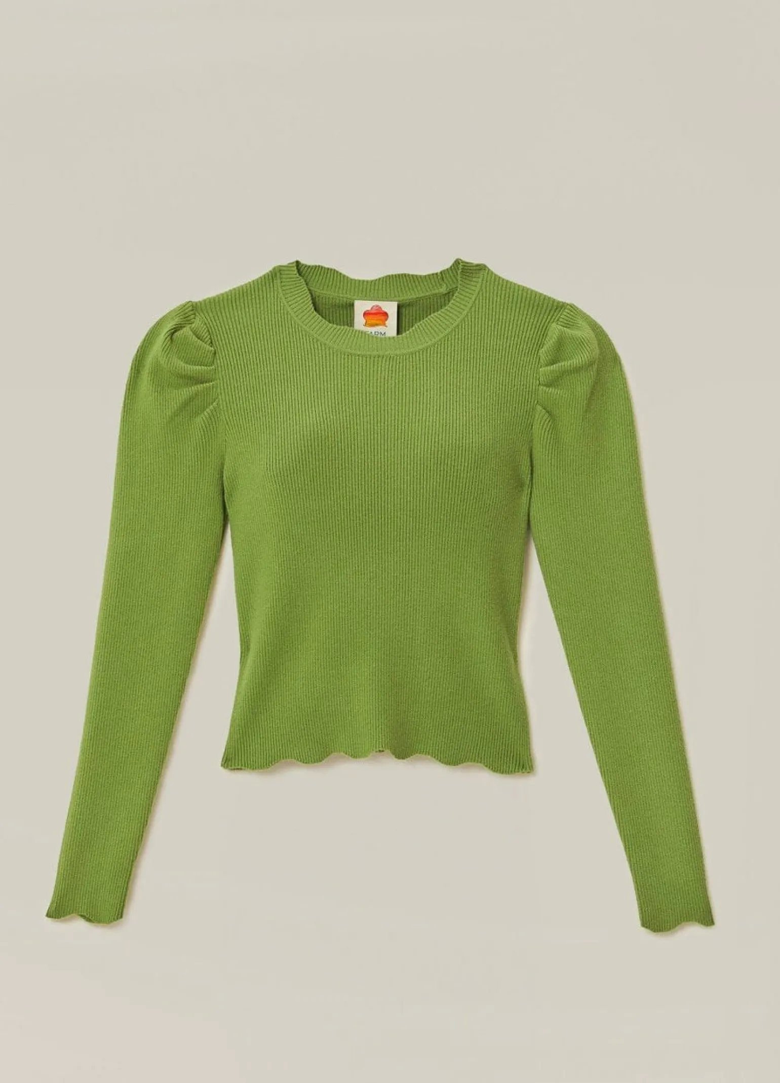 Knit Blouse Green