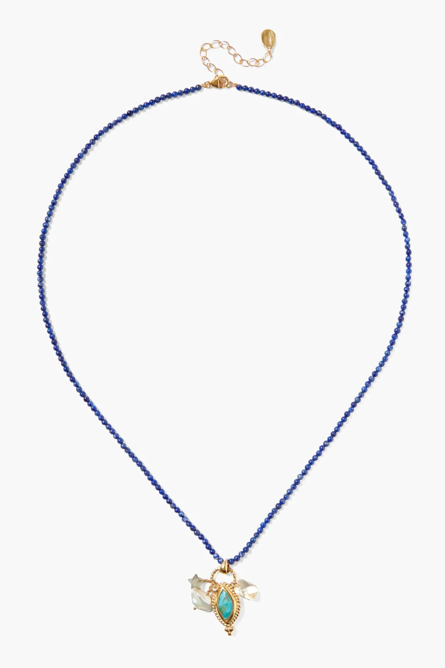 Lapis Mix - TAVI CHARM NECKLACE LAPIS MIX by Chan Lou