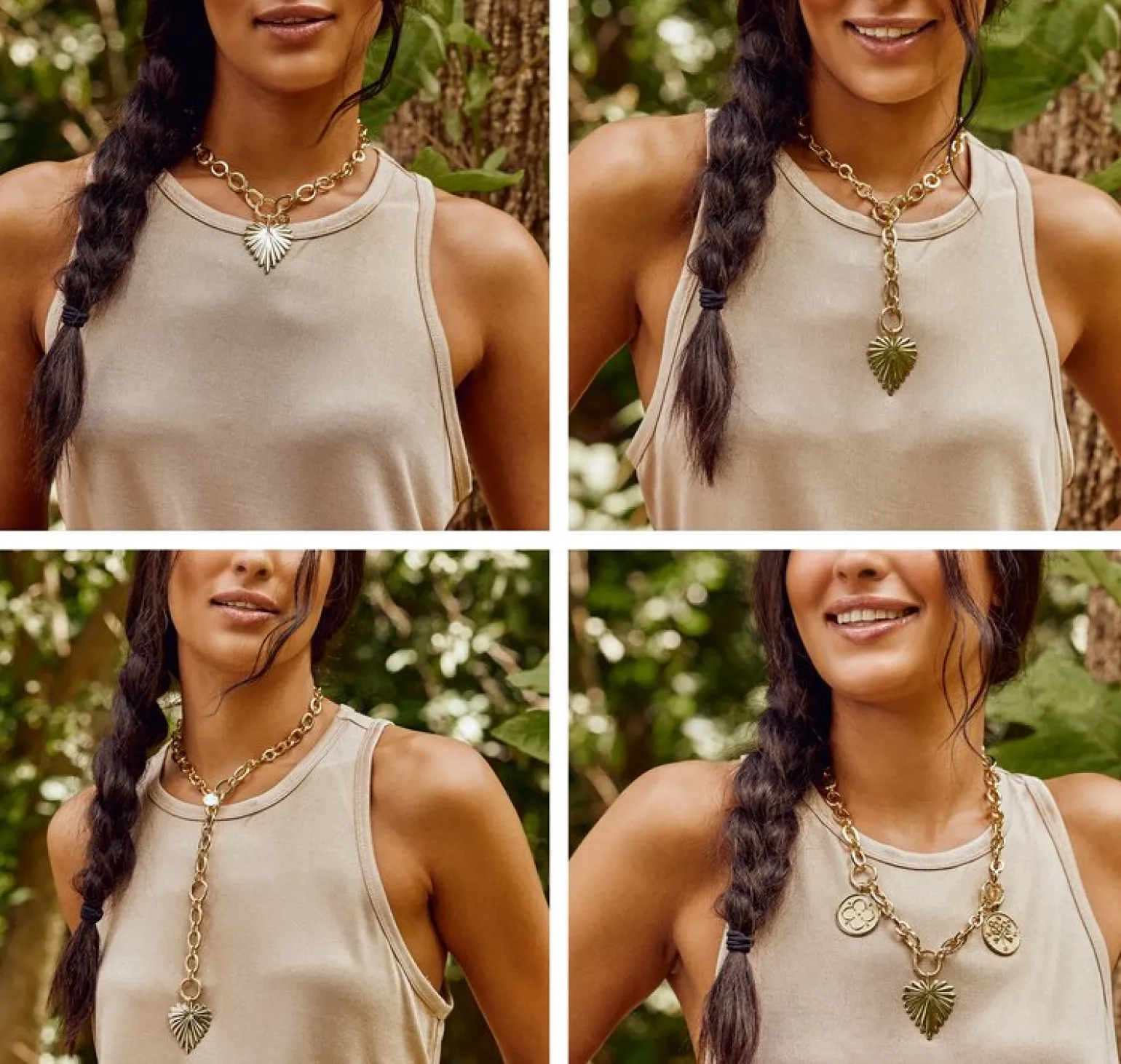 Lariat Multi Style Chunky Chain