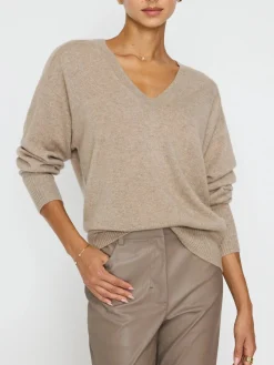 Leia Vee Sweater Earthen Melange