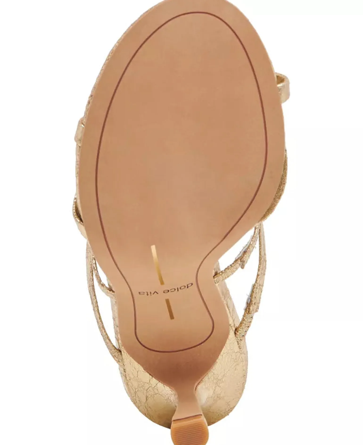 Linzy Gold Crackled Leather