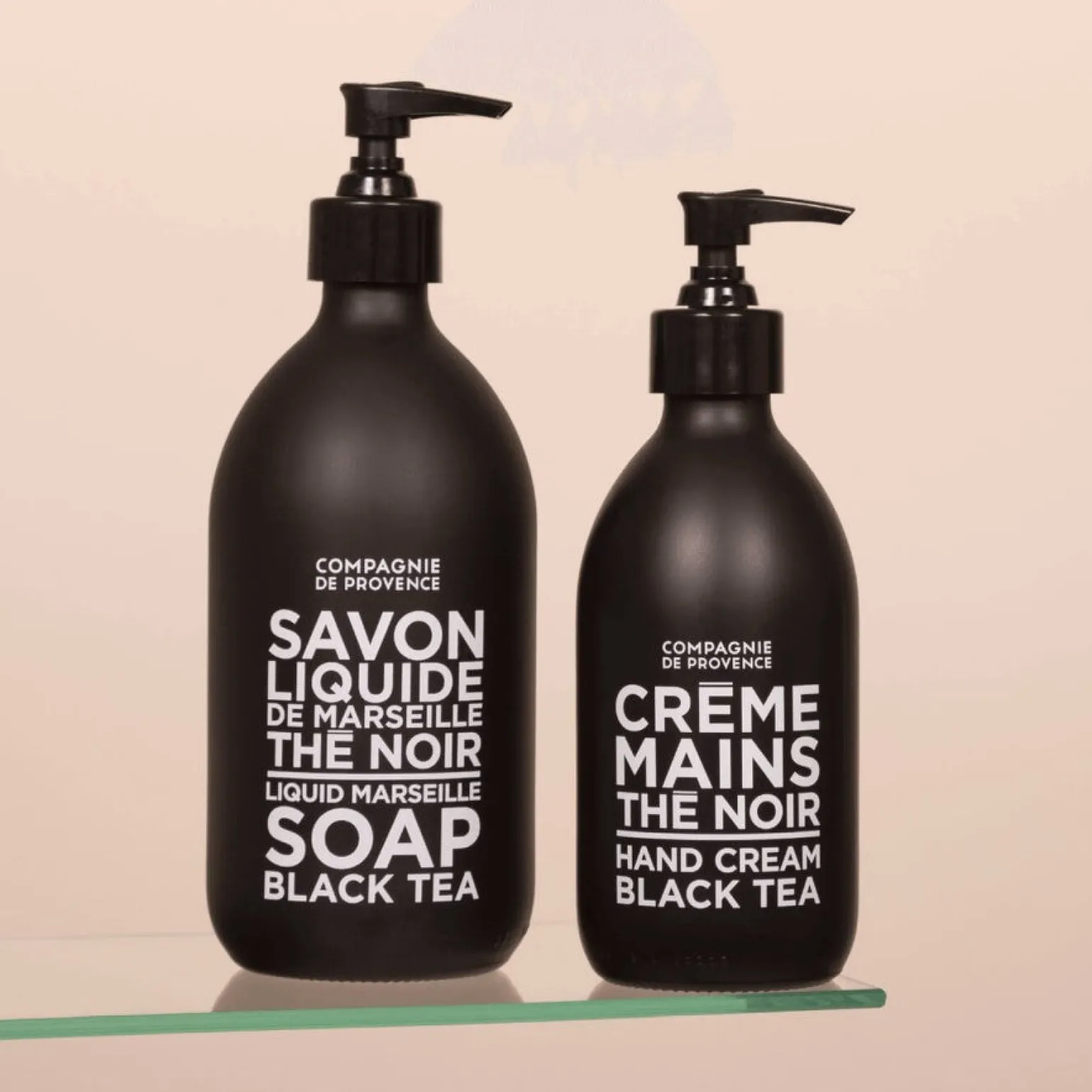 Liquid Marseille Soap Black Tea 16 fl oz Glass