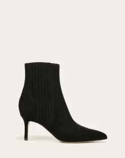 Lisa Suede Bootie Black