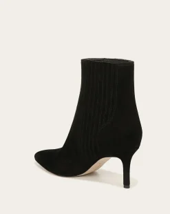 Lisa Suede Bootie Black