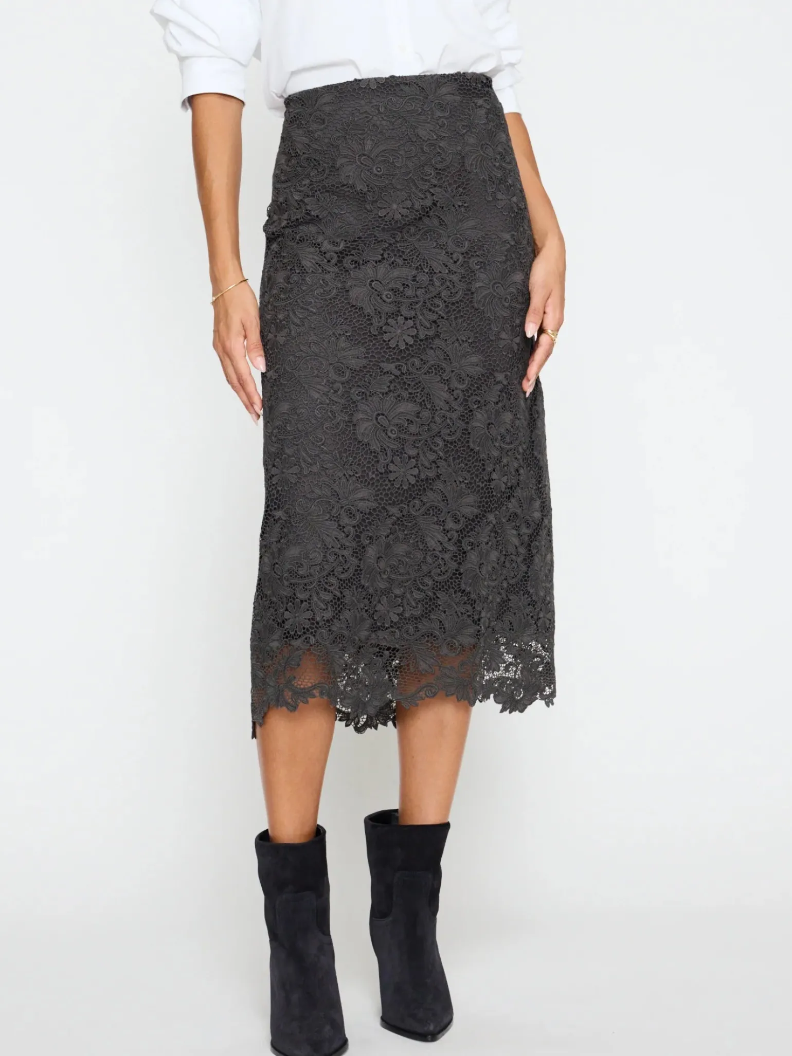 Mara Lace Skirt Hunter