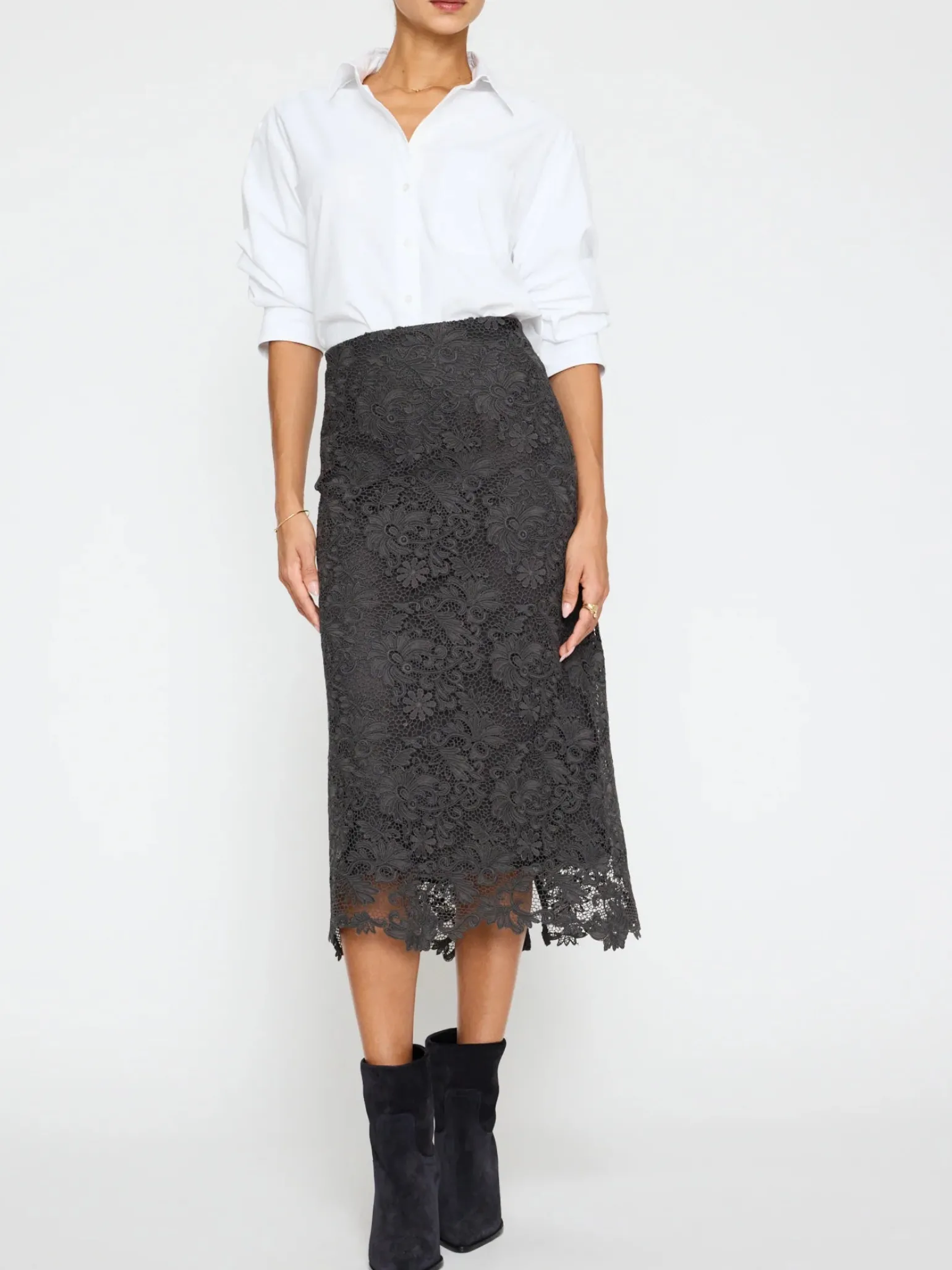Mara Lace Skirt Hunter