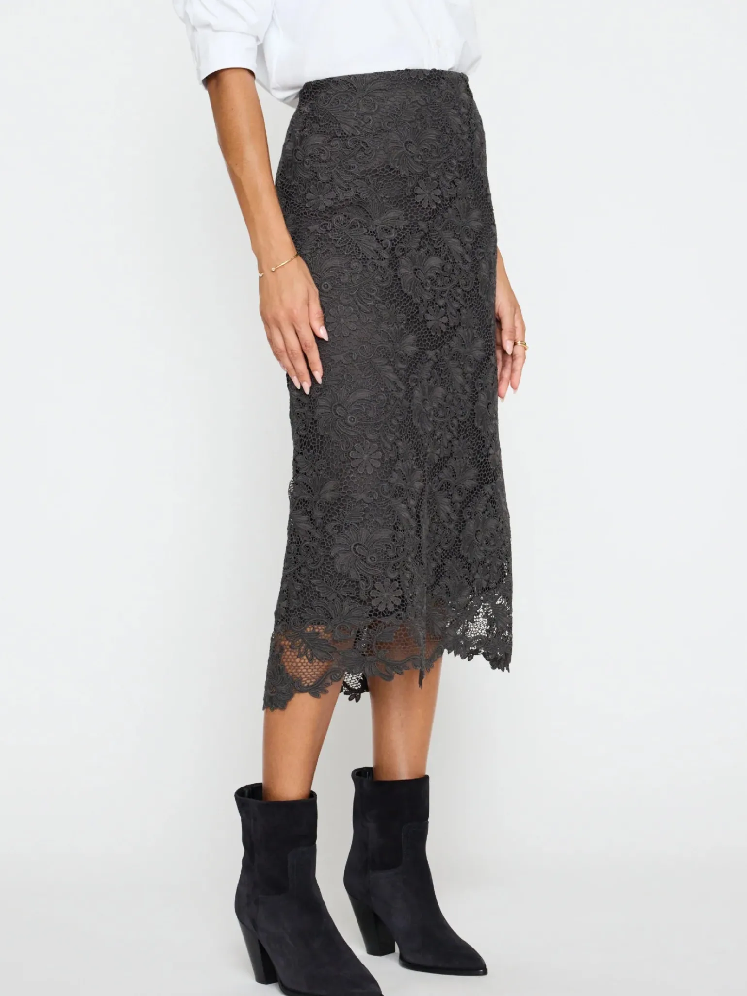 Mara Lace Skirt Hunter