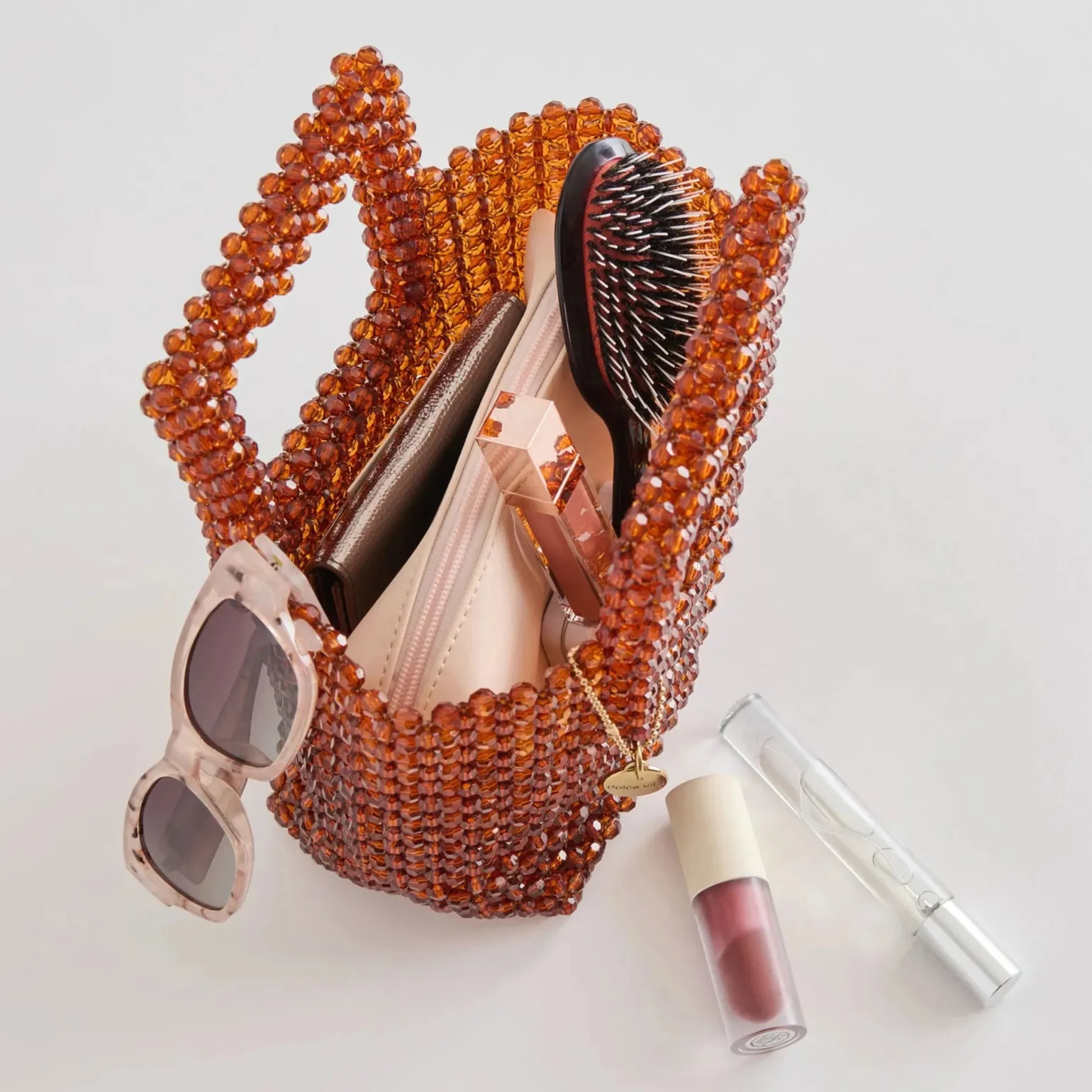 Marel Handbag Amber Beaded