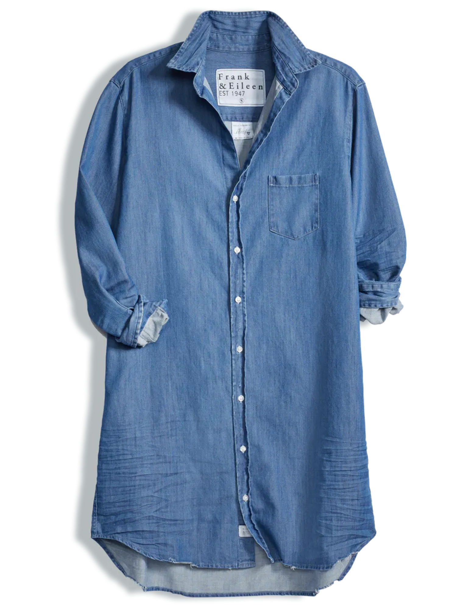 Mary Classic Shirtdress Vintage Stonewashed Indigo