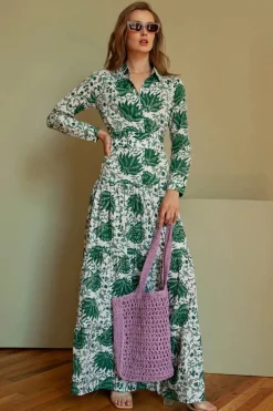 Meredith Floral Dress Green