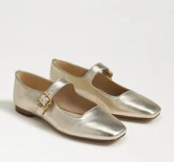 Michaela Mary Jane Flat Gold Leaf