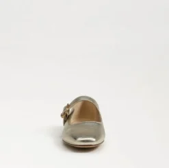 Michaela Mary Jane Flat Gold Leaf