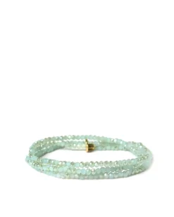 Mini Stretch Beaded Bracelet Mint