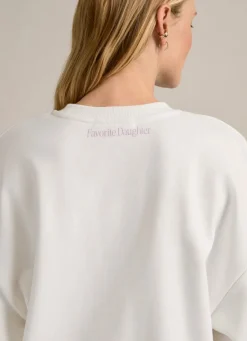 Mom Of The Year Sweatshirt White/Wisteria