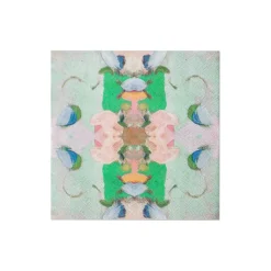 Monet's Garden Green Cocktail Napkins