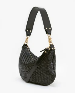 Moyen Messenger Black Woven Zig Zag