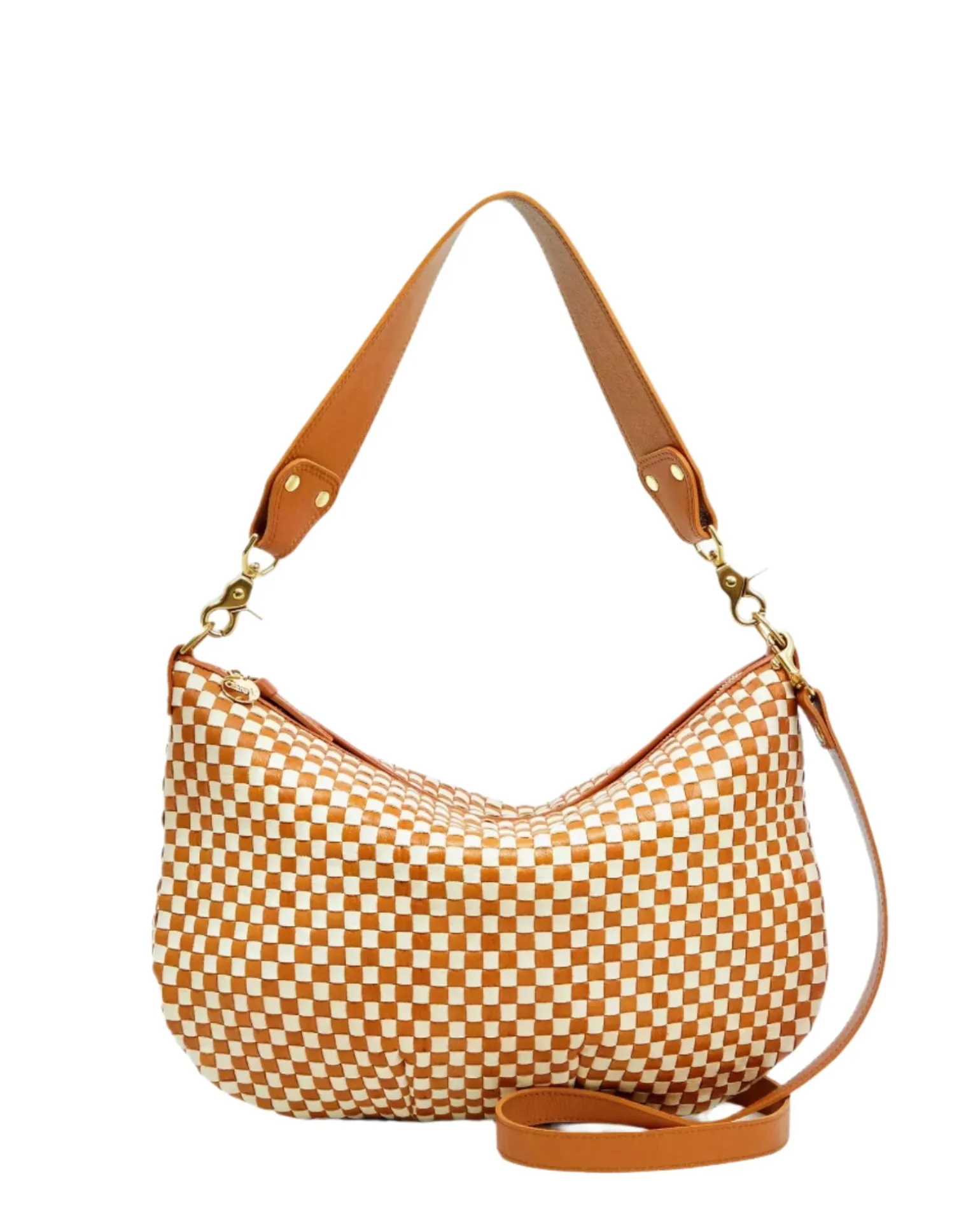 Moyen Messenger Woven Checker Natural/Cream