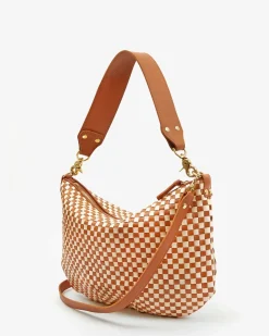 Moyen Messenger Woven Checker Natural/Cream