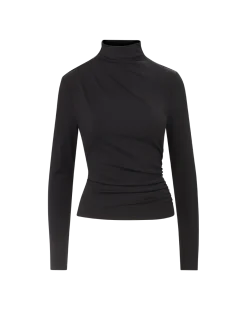 Mylie Turtleneck Top Black