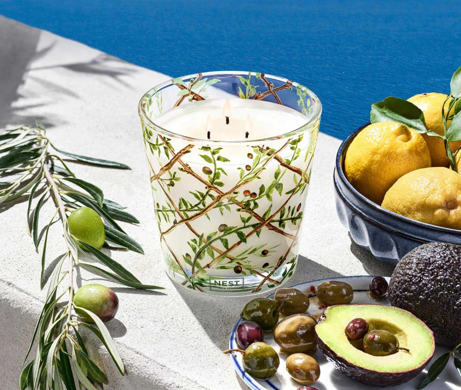 NEST Specialty 3 Wick Santorini Olive & Citron