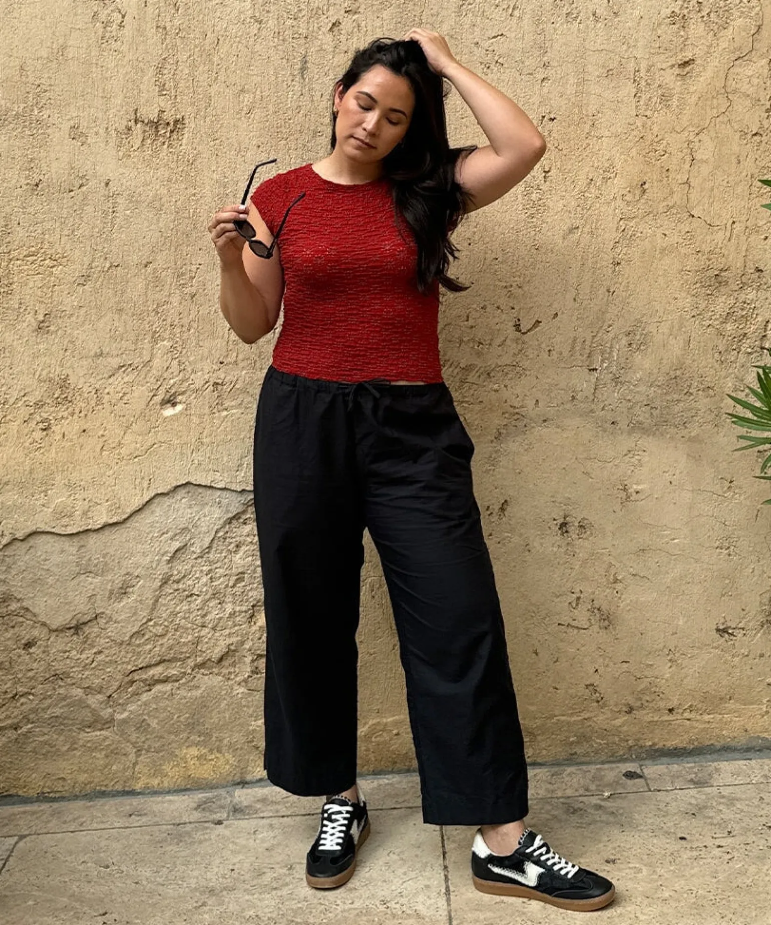 Notice Stitch Calf Hair Onyx