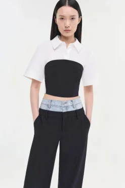 Ophelia Pant Midnight Pinstripe Multi