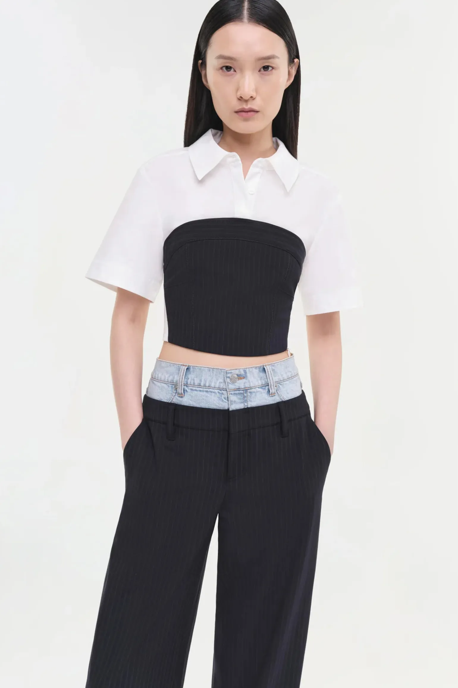 Ophelia Pant Midnight Pinstripe Multi