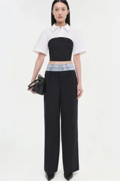 Ophelia Pant Midnight Pinstripe Multi